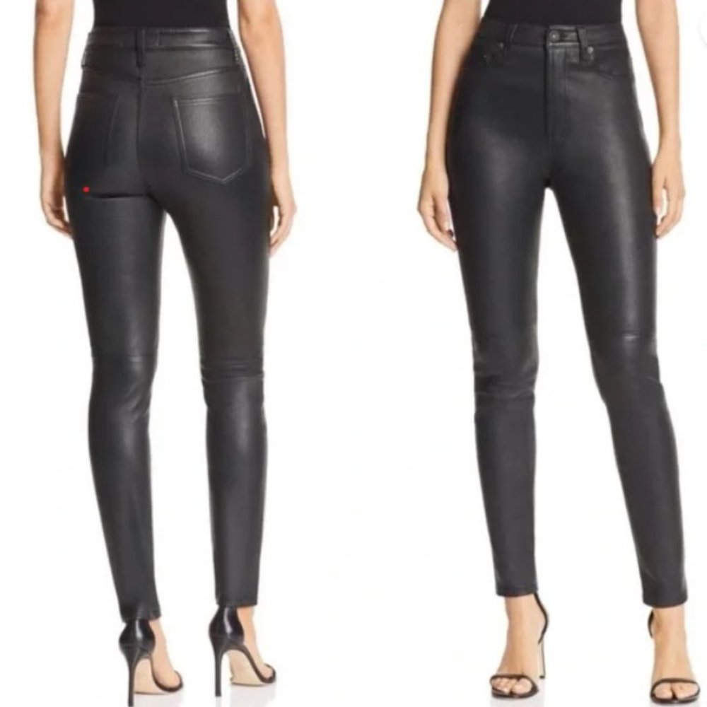 Equipment skinny leather jeans 24